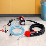 Giantz Fuel Transfer Pump Electric Diesel Kerosene Pump 12V DC 10GPM Nozzle Hose DO-PUMP-40L-DC