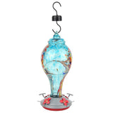 Colorful Painting Glass Bird Feeder Garden Courtyard Outdoor Hummingbirds Water Feeding ToolT2 V1294-YM0901-3111200116712
