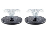 2X Bird Bath Fountain Pump, Upgrade 3.5W Fountain with 6 Nozzle, Free Standing Floating V1369-AZ3-W-11271