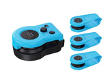Interactive Electric Cat Teaser Toy with Remote Control, Feather Attachment, and Simulated Mouse V1341-ZY-2WBJPBNC-BLUE