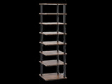 Levede Vertical Shoe Rack 8-Tier Space Saving Narrow Corner Organiser Storage EA0297-8-BR-AU
