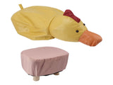 Cute Animal Footstool with Soft Padded Cushion and Prevent Slip Feet Small Footrest Stools for Kids V1294-YM0703-3116230004211