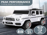 Kahuna Mercedes Benz AMG G63 Kids Electric Ride On Car Remote Control - White CAR-G63-S306-WH