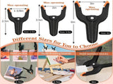 Plastic Spring Clamps Heavy Duty 6 Inch Backdrop Clips for Woodworking and Photography, Black, 12 V1189-LC-RY-00015