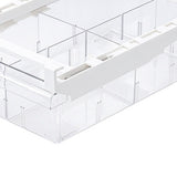 Fridge Drawer Box Transparent Multi Grids Pull Out Refrigerator Organizer for Fruit Vegetable Egg V1294-YM0901-3117240114911