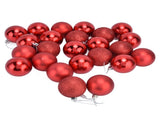 24Pcs Christmas Tree Ball 6cm Glittering Decoration Ornament for Home Party OfficeRed V1294-YM0523-3117210198812