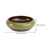 HOOWIFFY Green Ceramic Flower Pot, Hydroponic Planter for Indoor and Outdoor Garden Decor V1189-WXFWAL-20260326-02707