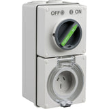 Schneider Electric Easy56 15A 250V 3 Pin Switched Socket, Grey V1202-V1-CLIEY56C315