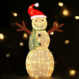 0.97M Christmas Lights Snowman 80 LED Decorations Jingle Jollys XMAS-MOT-SNOW-3FT-MC