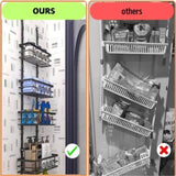 4 Tier Adjustable Baskets Over Door Pantry Organiser for Home Kitchen V178-36126