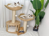 Cat Tree Tower Large Scratching Post Condo Basket Activity Center V178-66925