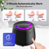 White Ultrasonic Cleaner with UV Light for Dentures, Aligners & Jewelry V888-ELOSUNG22982
