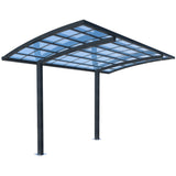 SHADE SHIELD Single Cantilever Carport 3.0m x 5.5m x 3.5m, Aluminium Alloy Frame, Polycarbonate V219-CPRSINPCSL2A