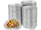250PCS Disposable Aluminum Foil Trays, Mini Heart-shaped Food Pans for Seafood, Grillable Tinfoil V1192-AZ-W-18311