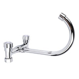 Wall Mount Kitchen Stainless Steel Smooth Surface 2 Handles Faucet Kitchen Faucet for Home V1294-YM0901-3118230146311