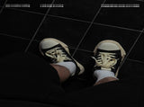 Canvas Sneakers Platform Sneakers Height-Increasing Shoes Unisex Casual Shoes - Black and white V1102-W-SHOE-15204-BLAC-8AU8EU39