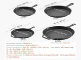 Cast Iron Skillet, 4 Pcs Frying Pan Set , Skillets with Heat-Resistant V952-ZTCGSJTCT681923OS001V0