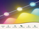 Jingle Jollys 15M Christmas Lights Permanent String Eaves Light 36 LED Decoration XMAS-ST36-16M-RGB