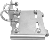 Stainless Steel Horizontal Stanchion Rail Mount Anchor Bracket, Fluke Bracket Rugged Durable High V1259-DP01-A-1314