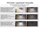 2-Pack Solar Motion Sensor Wall Light - 3 Lighting Modes, IP64 Waterproof, Three-Sided V888-ELOSUNG393681