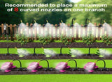 200Ft 1/4" Drip Irrigation System,Garden Irrigation Kit with 32pcs Adjustable Copper V1107-CS-ZDJHQ20032