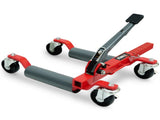 T-REX 590kg Vehicle Positioning Jack, Mechanical Ratcheting Foot Pedal Wheel Dolly For Auto Car V219-VHWVPRTR3R1A
