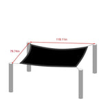 Rectangle Sun Shade Sail, 95% UV Block & Breathable, HDPE Fabric Blocks Harmful Rays, Patio Shade V1369-AZ3-W-23722