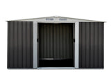 Giantz Garden Shed 2.58x2.07M w/Metal Base Sheds Outdoor Storage Double Door Tool SHED-GAB-6X8-BASE-ABCD
