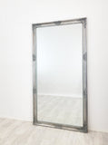 French Provincial Ornate Mirror - ANTIQUE SILVER- X Large 100cm x 190cm V292-MIRR-FRN001