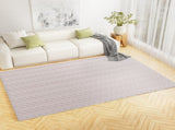 Artiss Rug 200x290cm Area Rug Washable Mat Large Carpet Microfiber Ripple FLR-JAC01-200X290-WH