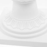 Roman Style Plastic Urn Planter White Pedestal Vase for Wedding Floral Display V1366-AZ2-W-18165