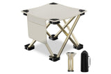 Portable Folding Camping Stool for Fishing Hiking Camping Seat with Carry Bag -Black / L V1308-DSZKI-900-2