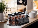 Coffee Bean Storage Containers - 8-pack Glass Jars for Storing Coffee Beans - Transparent Storage V1259-DP01-BO-453