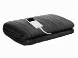 Giselle Electric Throw Rug Double Size 200x180cm Coral Fleece Heated Blanket Grey EB-C-THROW-RUG-200-GY