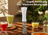 White Hands-Free Milk Frother 2000mAh Rechargeable Coffee & Drink Mixer for Latte, Cappuccino, V1107-CS-DDDDQ