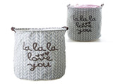 Laundry Basket Cotton Linen Foldable Round Dirty Clothes Storage Bag Folding Laundry Hamper for Home V1294-YM0512-3117220250012