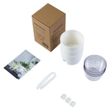 3 Pack White Indoor Self Watering Planter Pot - 6 Inch Double Layer Rempvable Plastic Flower Pot V888-ELOSUNG55169-1
