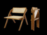Levede 8X Foldable Rattan Dining Chairs CH1080-2-WAX4