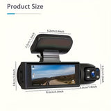 Dual Lens Car Camera Full HD 1080P with Night Vision Loop Recording and Wide Angle Lens V1188-MS-325-0452