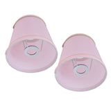 2PCS European Style E14 Lamp Shade Pink Lampshade for Chandelier Table Wall Lamps Home Decoration V1294-YM0710-3119210206111