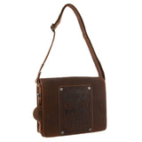 Jack's Inn Lady Killer Brown Crazy Horse Leather Shoulder Bag Western Vintage in Cognac V563-JACK-14-COGN