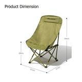 RAZOJESS Enlarged Moon Chair for Outdoor Camping Fishing Picnic Green V255-MOON-LC-GR