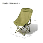 RAZOJESS Enlarged Moon Chair for Outdoor Camping Fishing Picnic Sky Blue V255-MOON-LC-BLUE