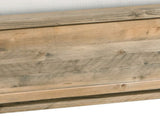 4 Pieces Bedroom Suite Double Size in Solid Wood Antique Design Light Brown Bed, Bedside Table & V43-BDS-WDL-4PC-TBY-D