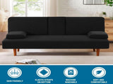 4 Pieces Stretch Futon Covers Sofa Bed Slipcover with Removable Armrests and Cupholders Covers V1258-DP02-F-631