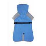 Waterproof Windproof Fleece-Lined Dog Raincoat with Reflective Trim and Leash Opening for Large V1341-ZY-TLYVTEDV-6XL