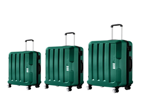 Slimbridge 20"24"28" 3PC Luggage Sets Green LG1002-GN_NZ