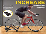 PROFLEX Indoor Bicycle Trainer - Bike Cycling Stationary Magnetic Stand Training V219-FTNBIKPRFAFMT