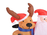 1.6m Xmas Old Men and Deer Model Santa and Reindeer LED Lights Outdoor V1294-YM0901-3115240075012
