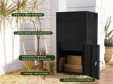 Big Outdoor Mailbox Parcelbox Pillar Letterbox 410x380x1200mm V957-MS-1195-BIG